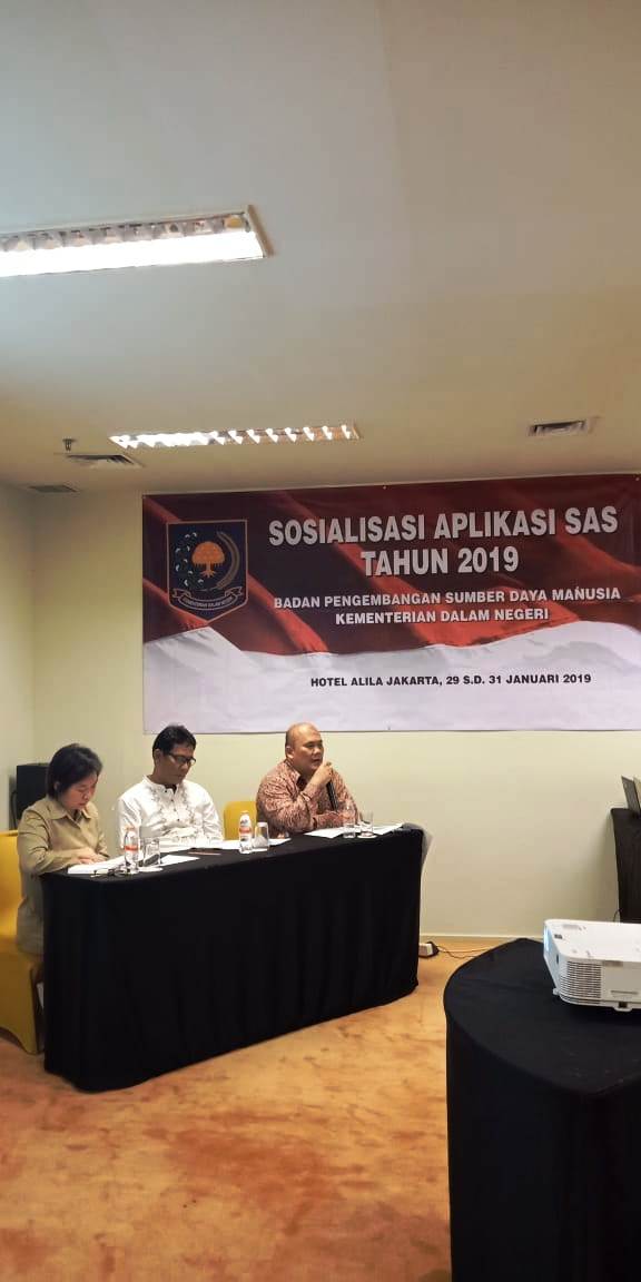 SOSIALISASI APLIKASI SAS TAHUN ANGGARAN 2019 29-30 JANUARI 2019