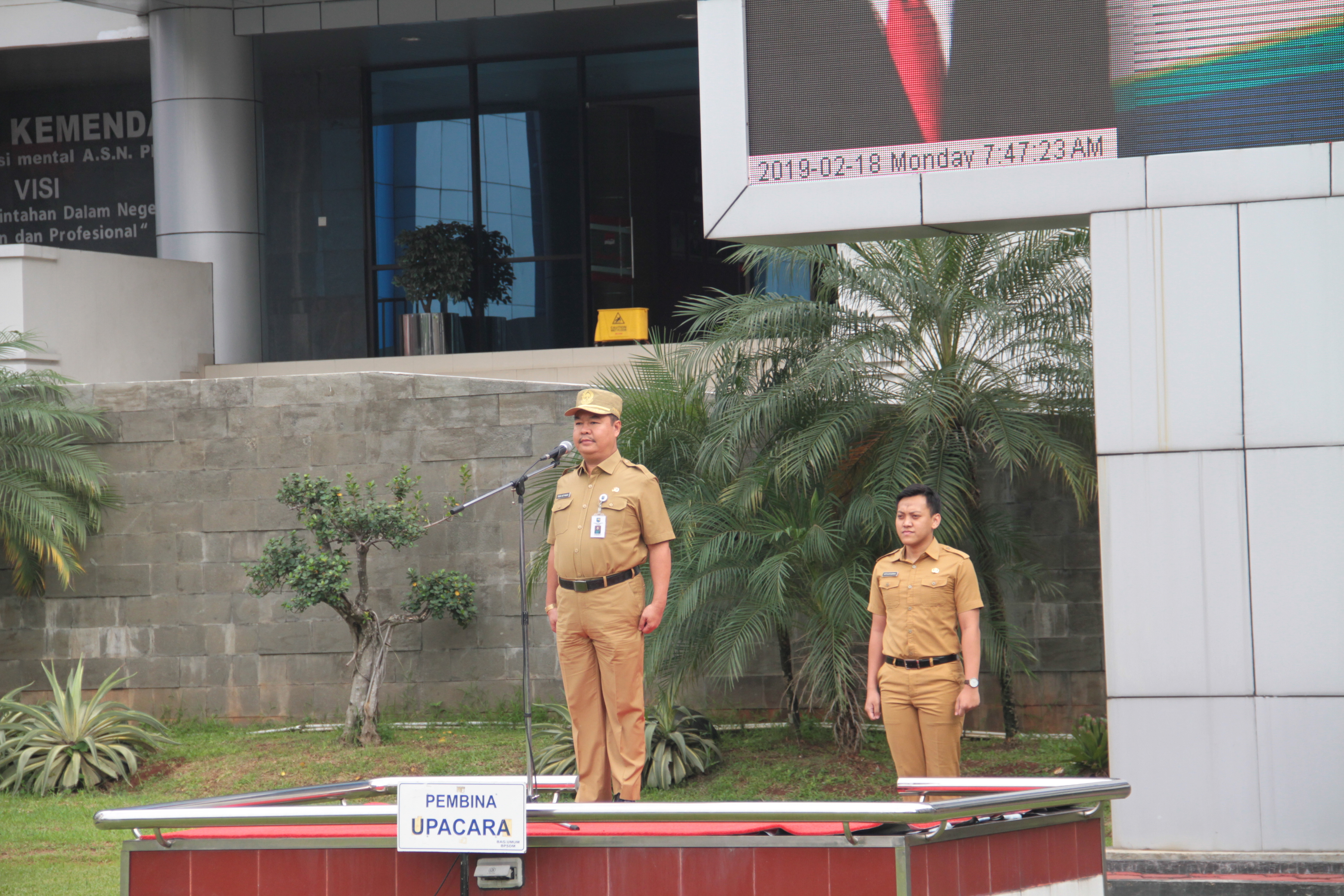 Upacara Bendera, Senin 18 Februari 2019