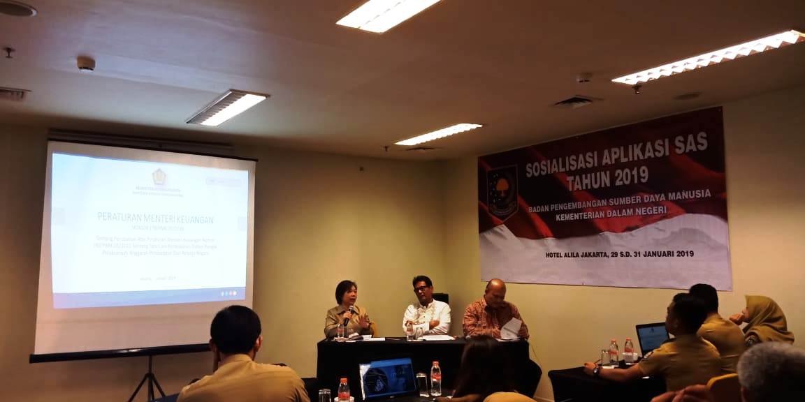 SOSIALISASI APLIKASI SAS TAHUN ANGGARAN 2019 29-30 JANUARI 2019