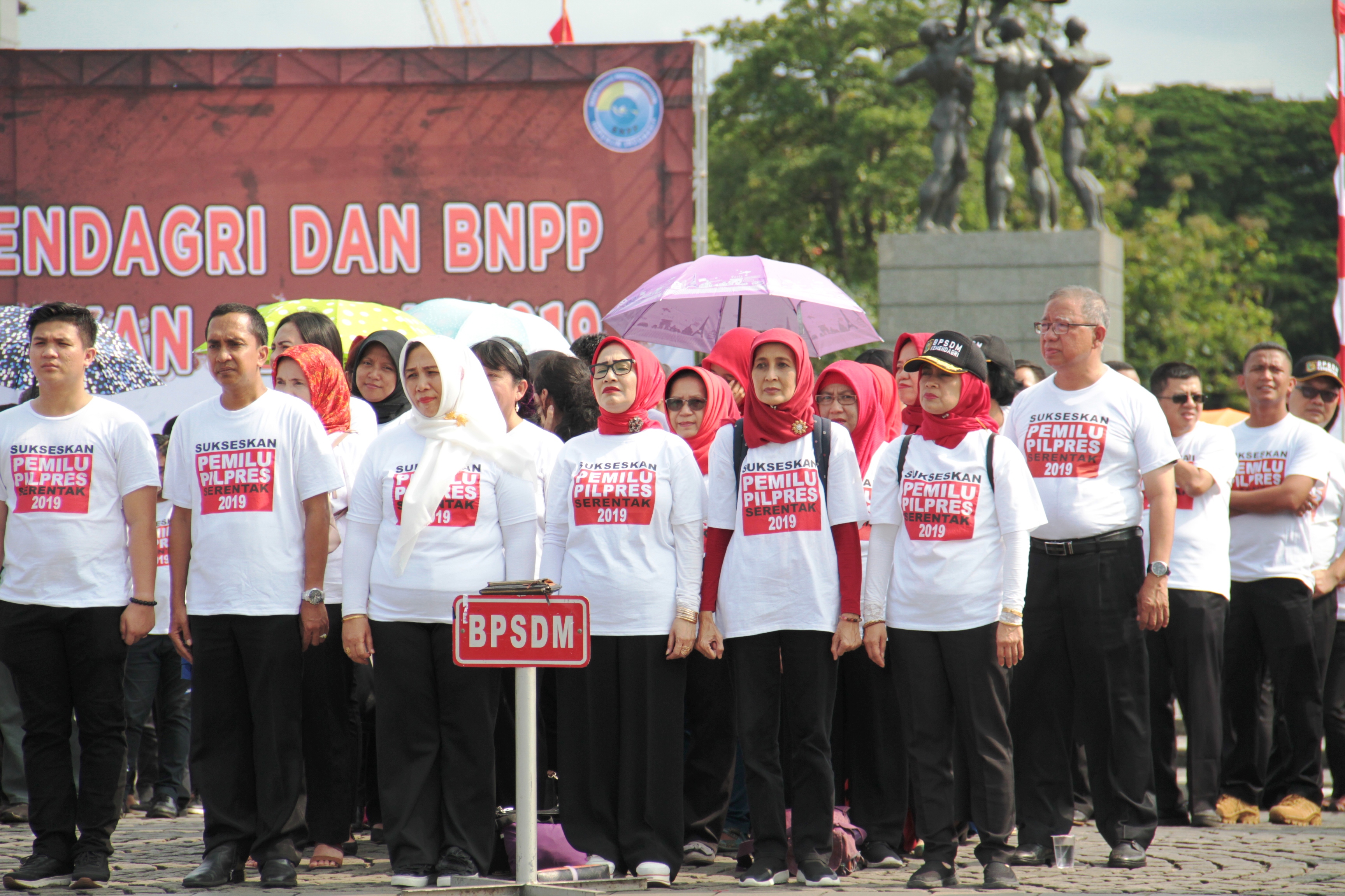Apel ASN Kemendagri dan BNPP Siap Menyukseskan Pemilu 2019