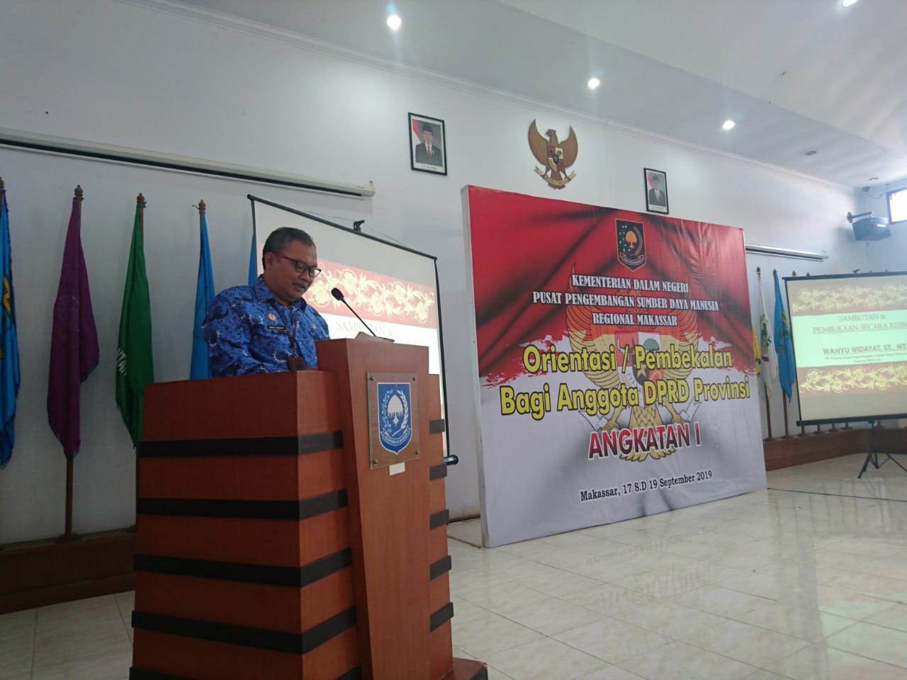 Pembukaan Orientasi/Pembekalan Bagi Anggota DPRD Provinsi Angkatan I PPSDM Regional Makassar Tahun 2