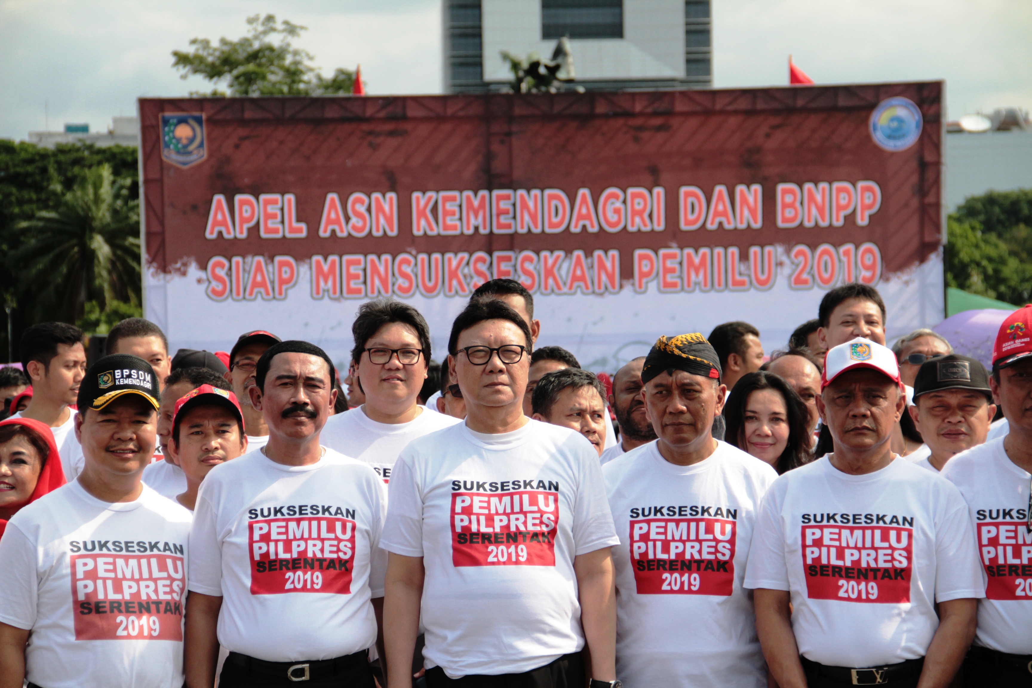 Apel ASN Kemendagri dan BNPP Siap Menyukseskan Pemilu 2019