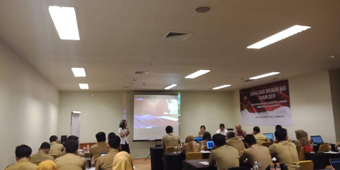 SOSIALISASI APLIKASI SAS TAHUN ANGGARAN 2019 29-30 JANUARI 2019
