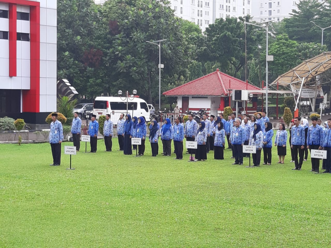 UPACARA HARI ULANG TAHUN KORPS PEGAWAI REPUBLIK INDONESIA KE - 47 DI LINGKUNGAN BPSDM KEMENDAGRI