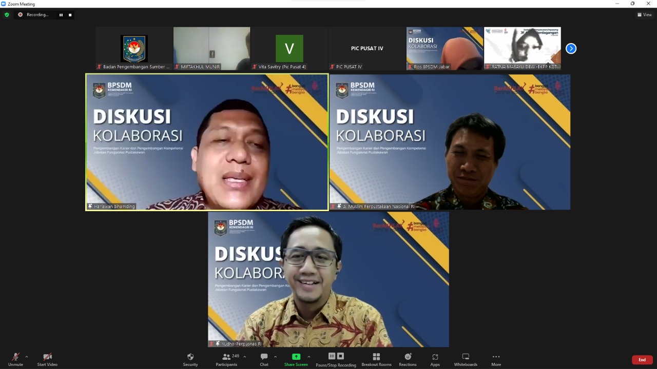 BPSDM Kemendagri Dukung Peluang Pengembangan Karier dan Peningkatan Kompetensi bagi Jabatan Fungsional Pustakawan