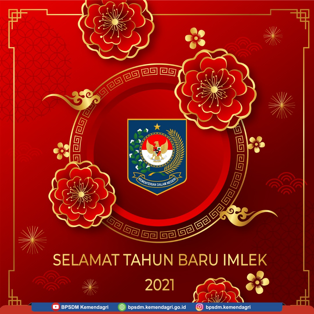 BPSDM KEMENDAGRI MENGUCAPKAN SELAMAT TAHUN BARU IMLEK TAHUN 2572