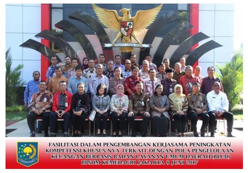 Fasilitasi pemda dlm pengembangan kerjasama peningkatan kompetensi terkait dgn pola pengelolaan keuangan berbasis PPK-BLUD di BPSDM Kemendagri