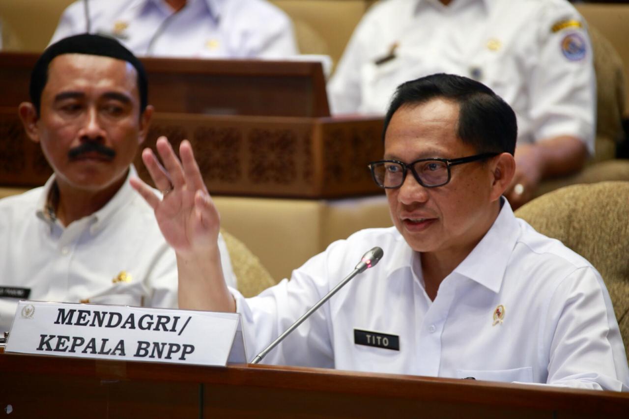 RAPAT KERJA PERDANA MENDAGRI DENGAN KOMISI II DPR BAHAS RENCANA STRATEGIS 2020-2024