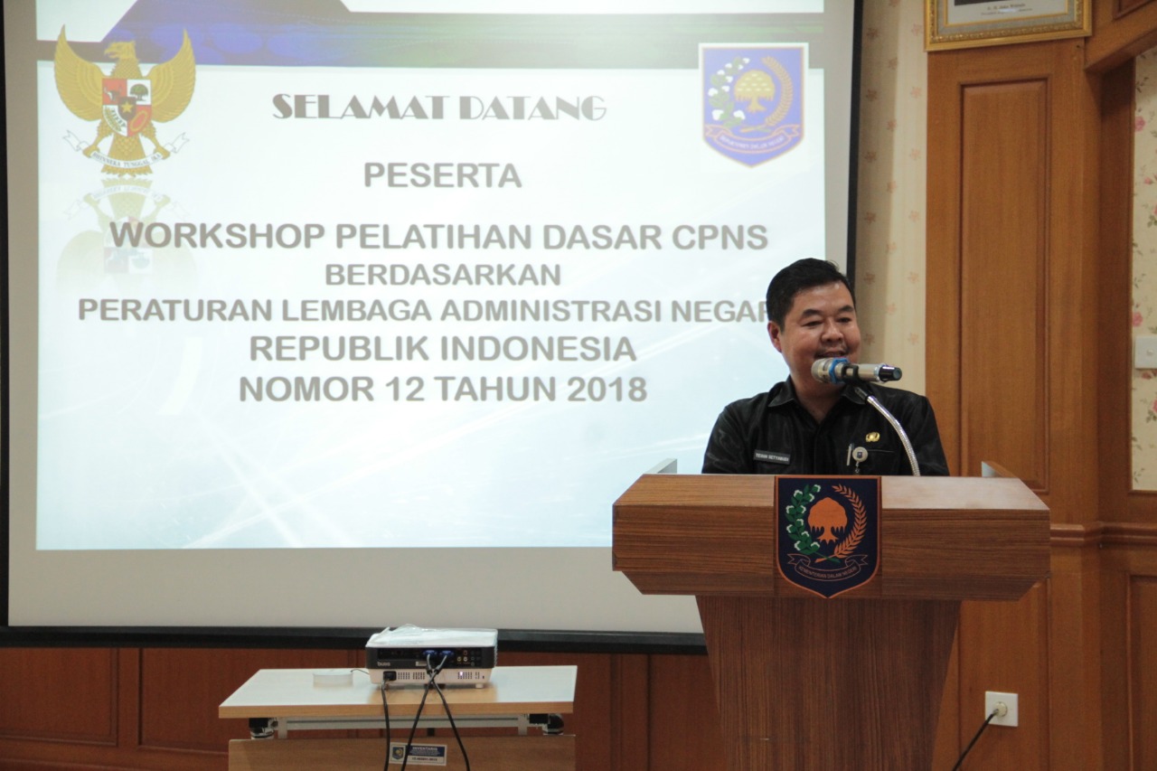 PAPARAN BAPAK KEPALA BADAN PENGEMBANGAN SUMBER DAYA MANUSIA KEMENDAGRI PADA WORKSHOP PELATIHAN DASAR CPNS