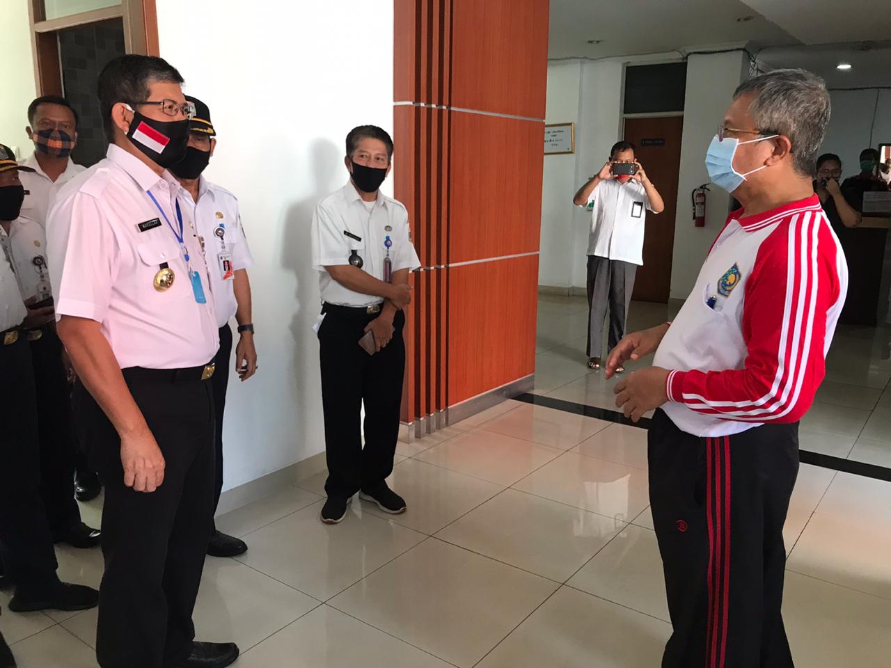 Kunjungan Walikota Jakarta Selatan ke BPSDM Kemendagri Dalam Rangka Meninjau Kesiapan Asrama BPSDM Kemendagri Sebagai Tempat Isolasi ODP dan OTG