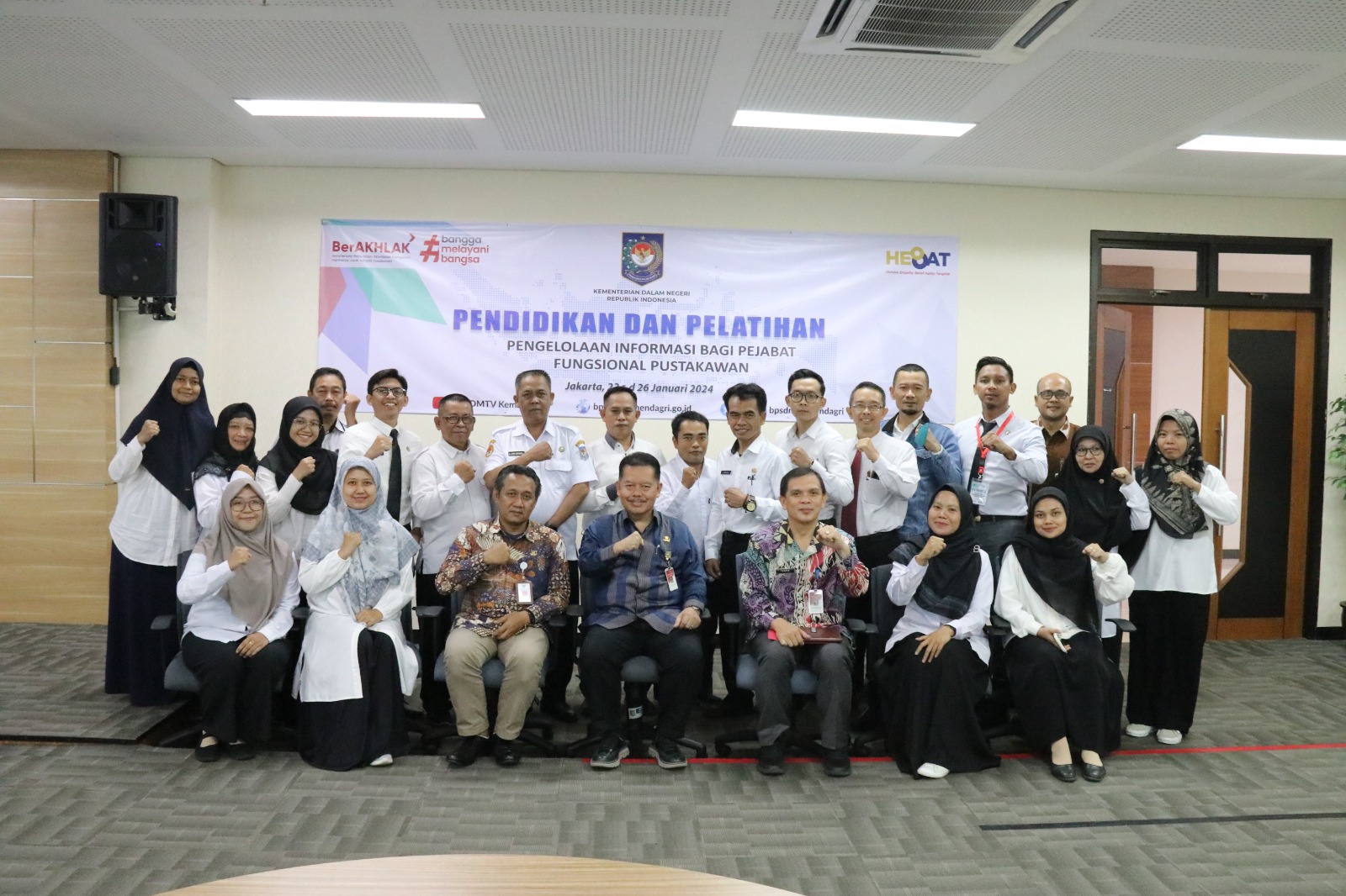 BPSDM Kemendagri Resmi Tutup Diklat Pustakawan, Dorong Inovasi di Era Digital