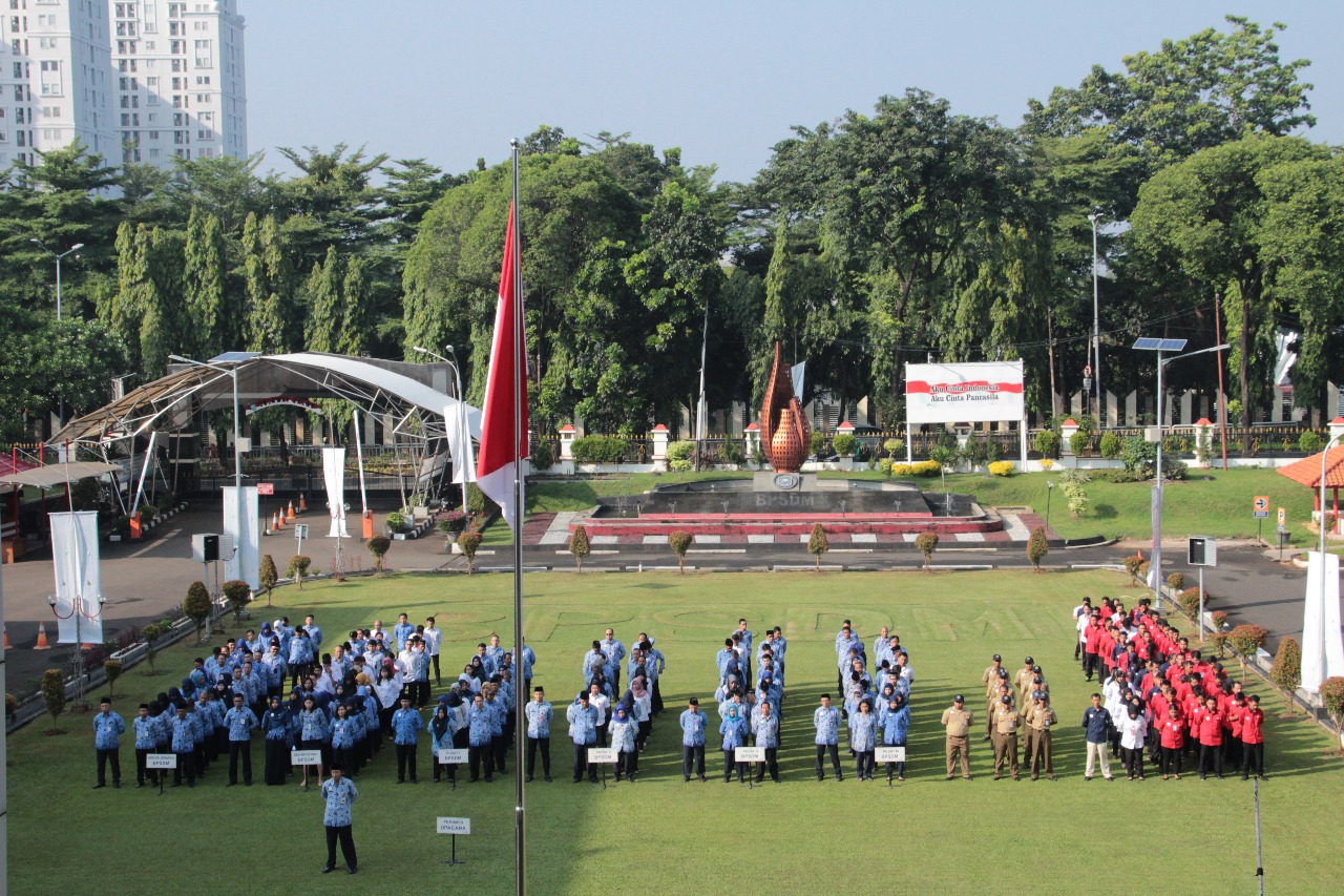 Peringatan Hari Lahir Pancasila ke 73 Tahun Di BPSDM Kemendagri