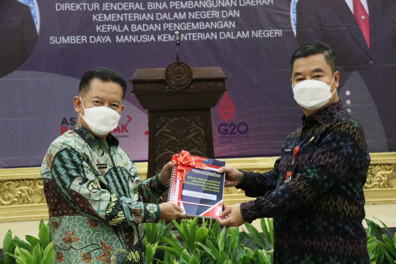 Serah Terima Jabatan dan Pisah Sambut Kepala BPSDM Kemendagri