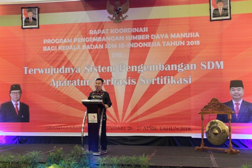 RAPAT KOORDINASI KEPALA BPSDM PROVINSI SELURUH INDONESIA DAN BKPSDM/BKPP