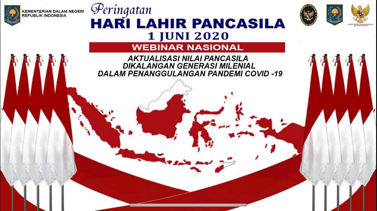 Webinar : Aktualisasi Nilai Pancasila di Kalangan Generasi Millenial dalam Penanggulangan Pandemi Covid-19