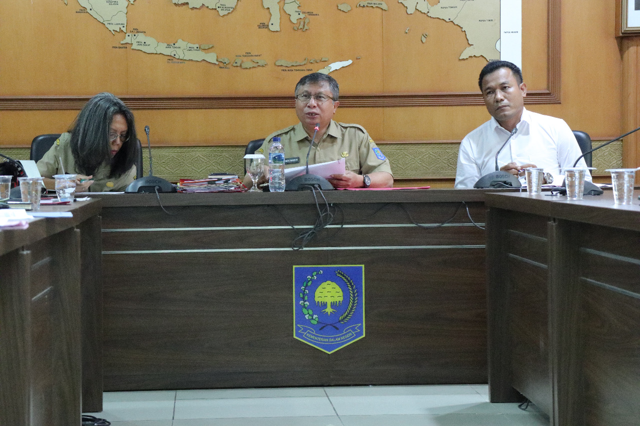 PAPARAN RAPAT KOORDINASI EVALUASI PELAKSANAAN PROGRAM KEGIATAN DAN ANGGARAN TRIWULAN I TAHUN 2019