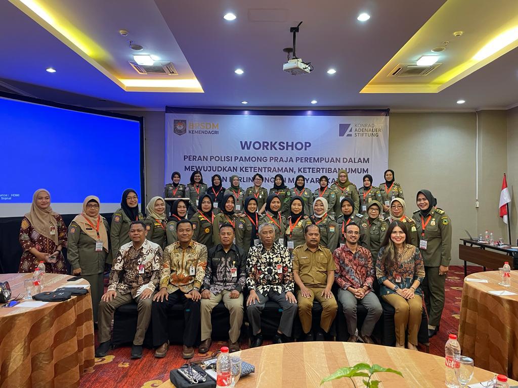 BPSDM Kemendagri dan KAS Jerman Selenggarakan Workshop Penting dalam Peningkatan Kualitas Polisi Pamong Praja Perempuan