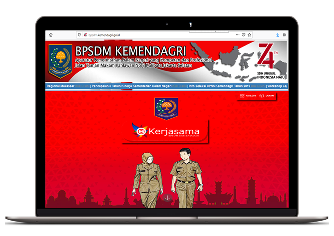 Penggunaan APLIKASI E-KERJA SAMA BPSDM KEMENDAGRI