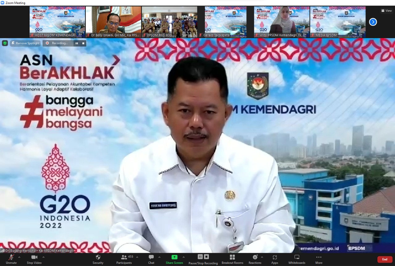 Kepala BPSDM Kemendagri: Segera Laksanakan PAKU Integritas untuk seluruh UKE-2