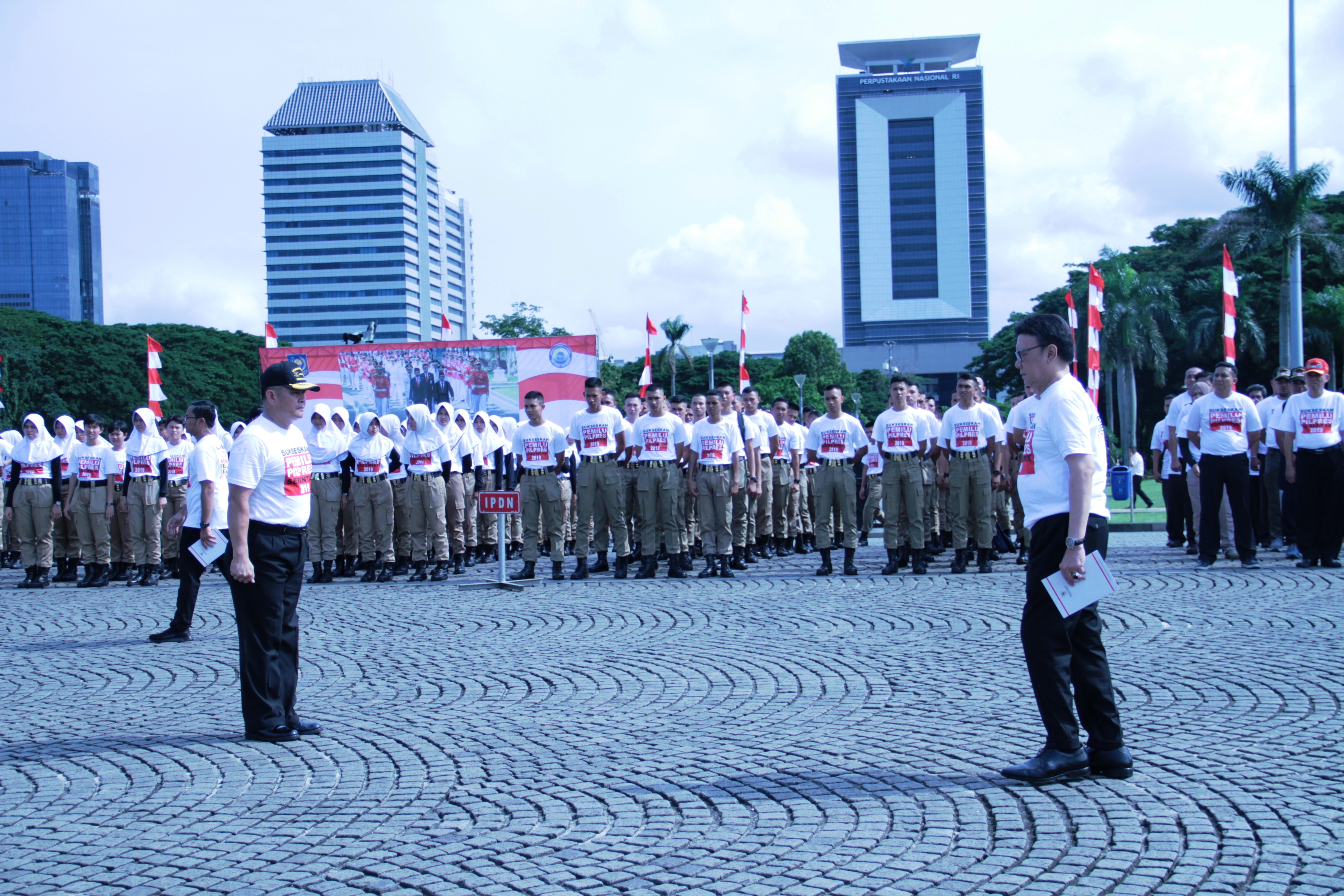 Apel ASN Kemendagri dan BNPP Siap Menyukseskan Pemilu 2019
