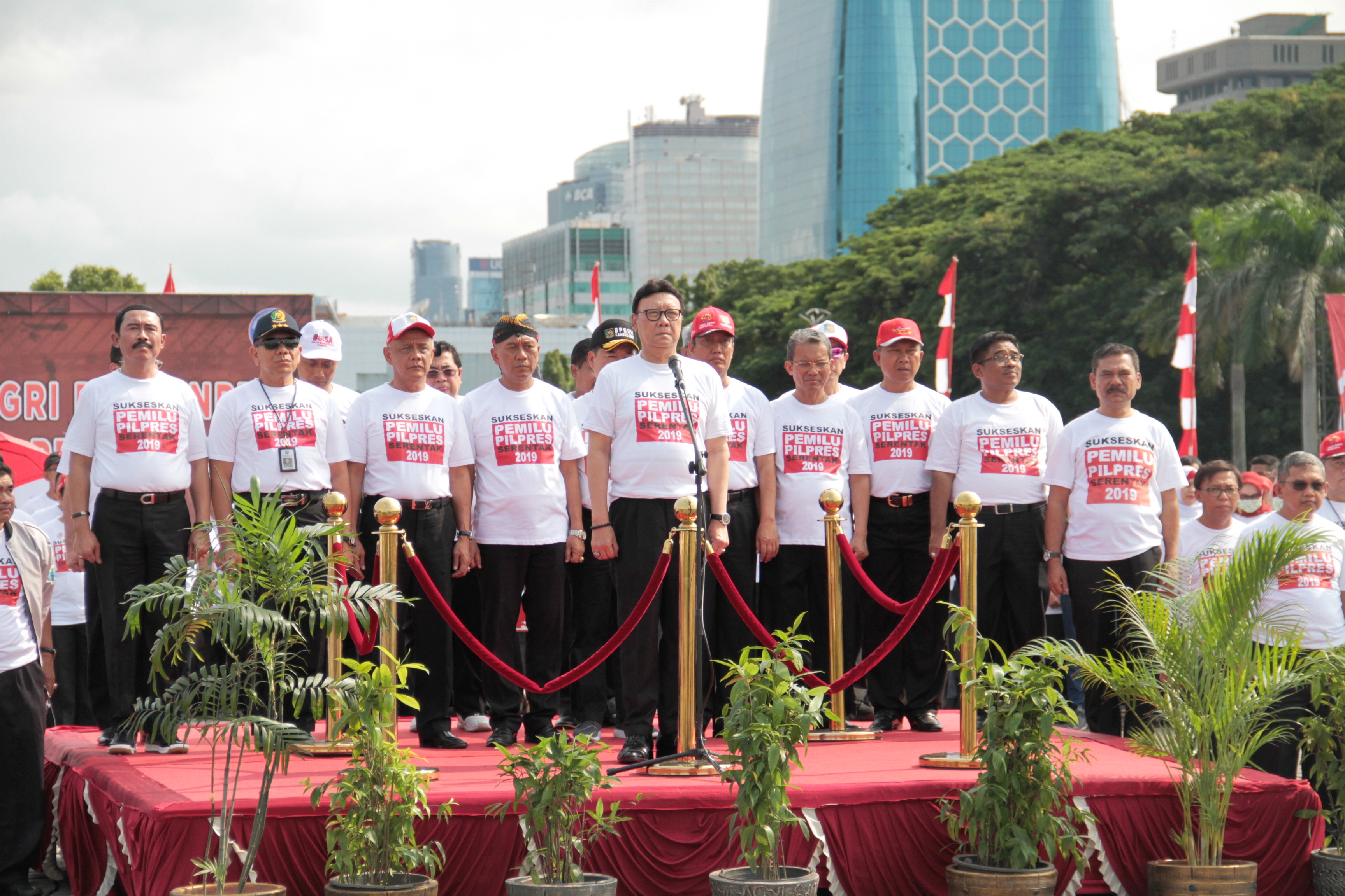 Apel ASN Kemendagri dan BNPP Siap Menyukseskan Pemilu 2019
